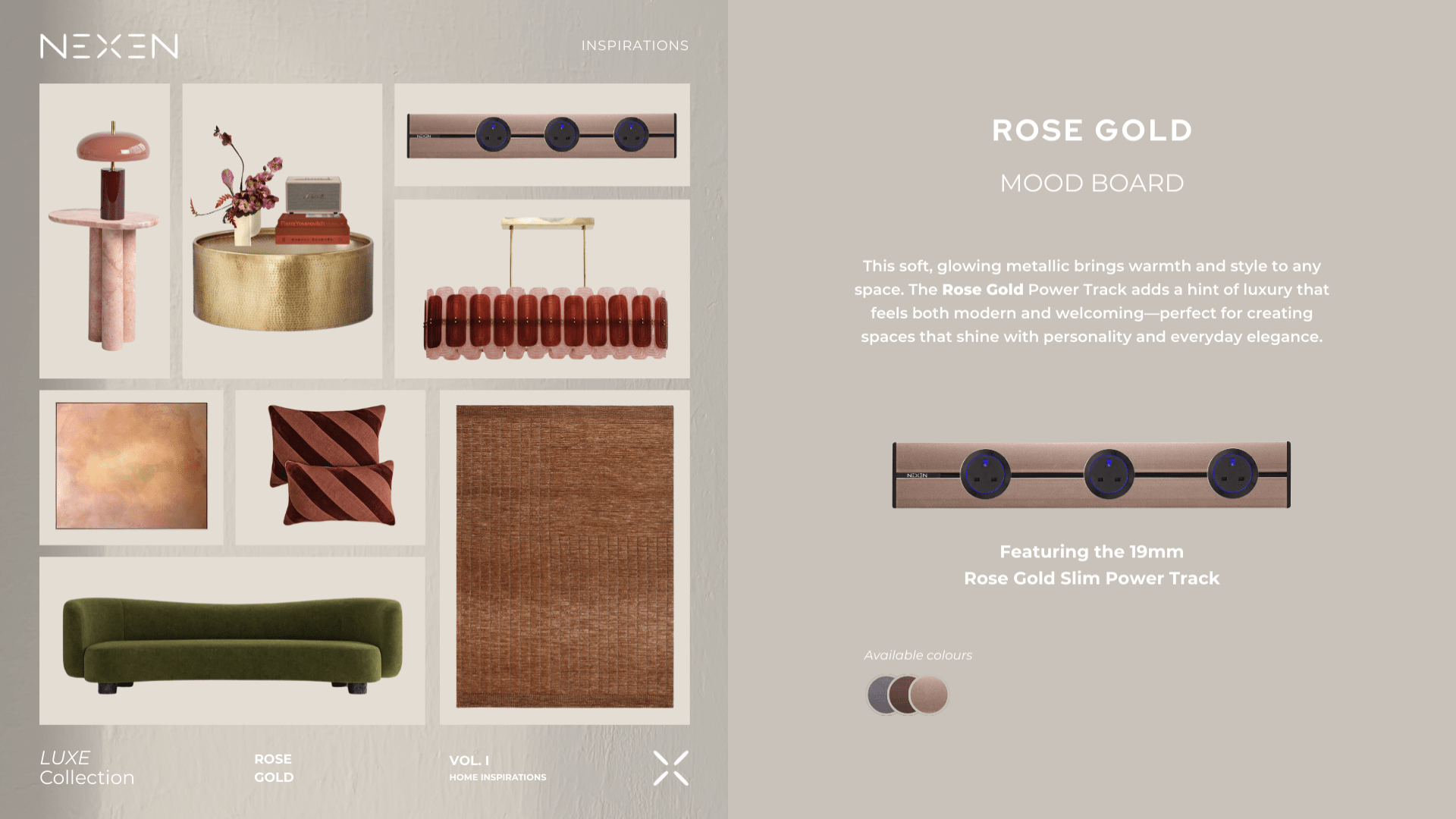 LUXE Collection — Rose Gold official Nexen product image