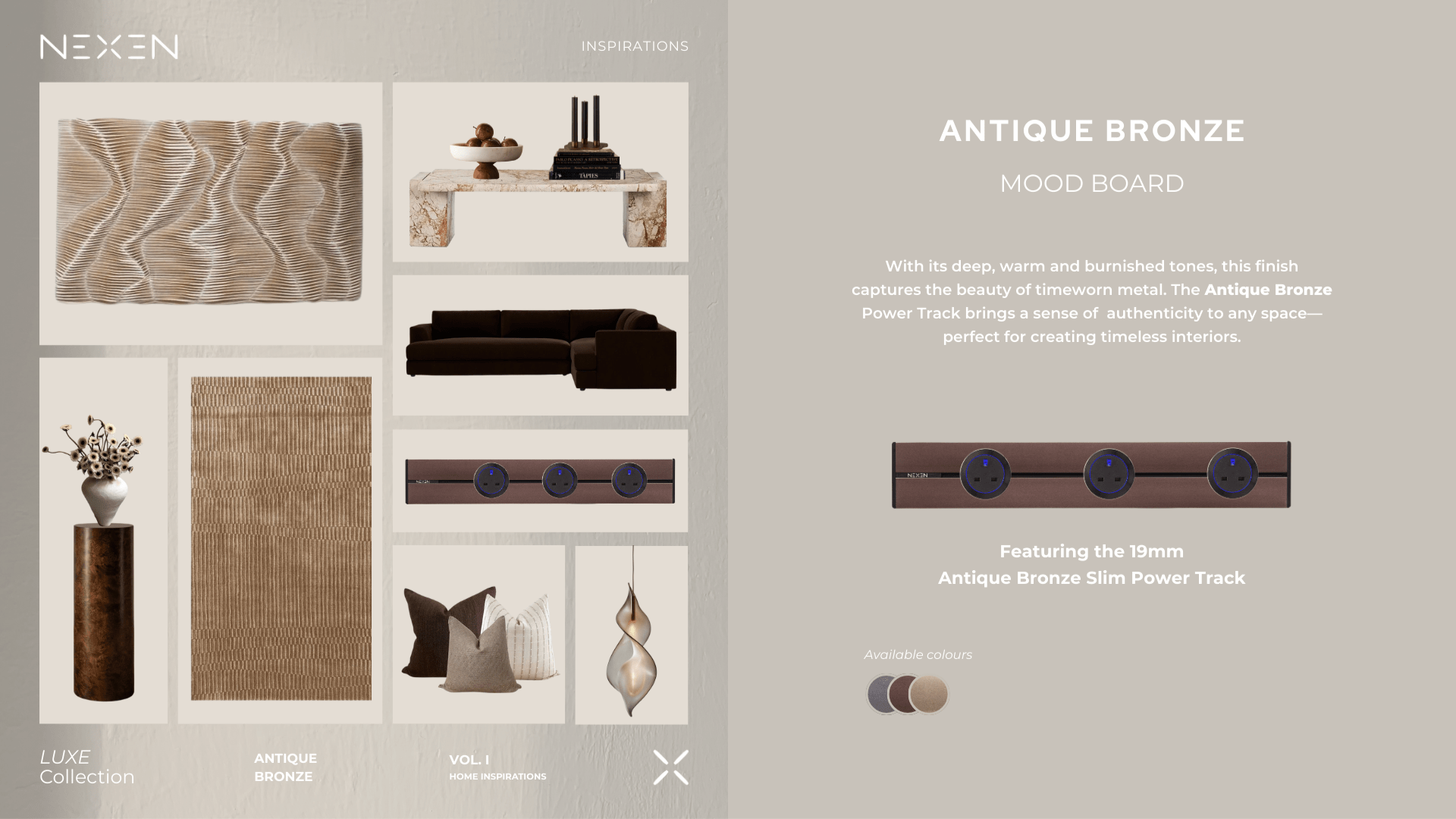 LUXE Collection — Antique Bronze official Nexen product image