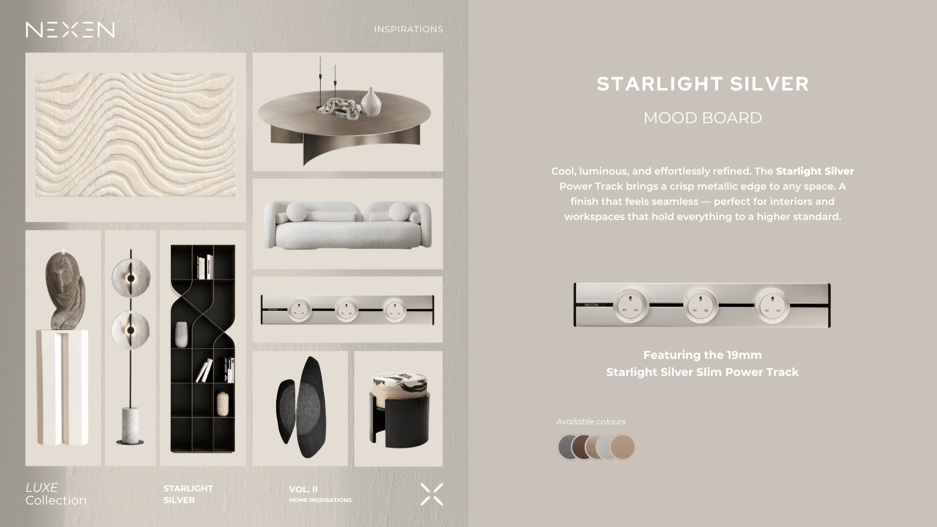 LUXE Collection — Starlight Silver official Nexen product image